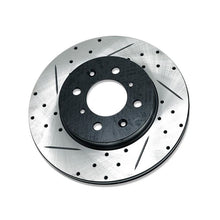 Load image into Gallery viewer, Blox Racing Slotted and Cross-drilled Rotor; left side (BXBS-10150-L)