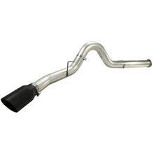 Load image into Gallery viewer, aFe Large Bore-HD 5 IN 409 Stainless Steel DPF-Back Exhaust System w/Black Tip (49-43055-B)