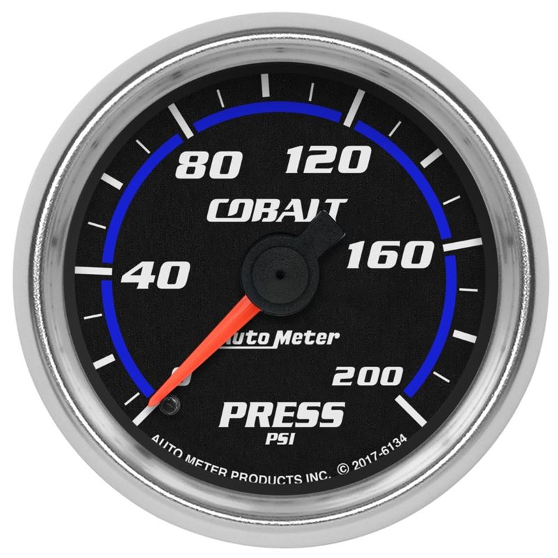 AutoMeter Cobalt 2-1/16in 200 PSI Mechanical Pressure Gauge (6134)