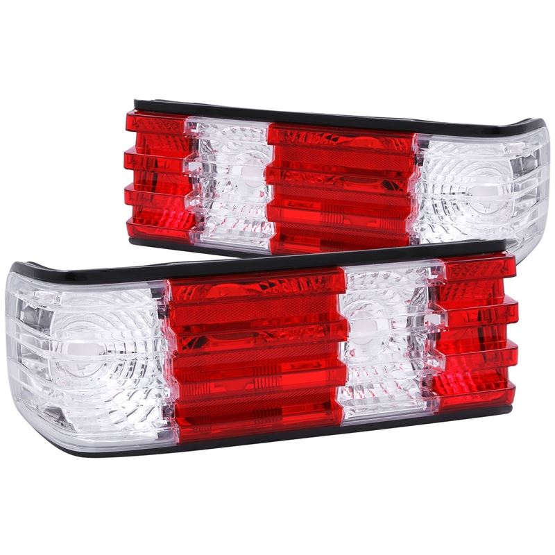 ANZO USA 1986-1991 Mercedes Benz S Class W126 Taillights Red/Clear (221132)