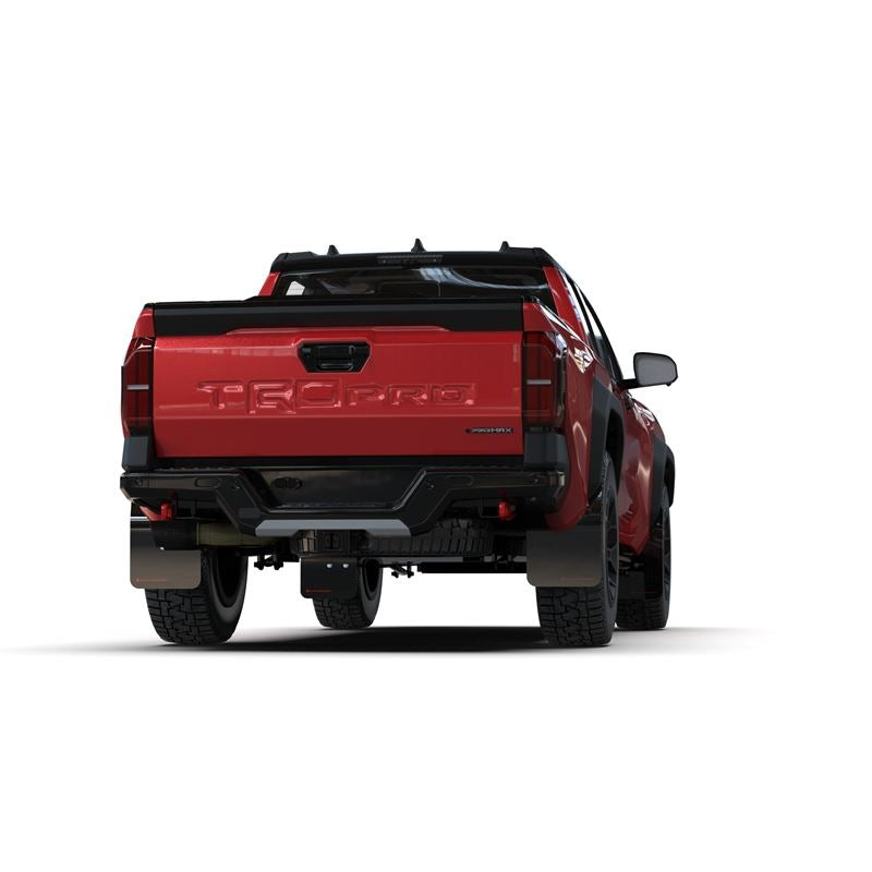 Rally Armor Black UR Mud Flap w/ Red Logo for 2024 Toyota Tacoma (MF114-UR-BLK-RD)