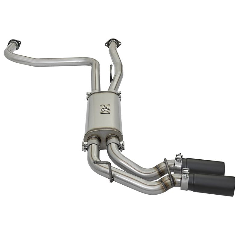 aFe Rebel Series 3 IN 409 Stainless Steel Cat-Back Exhaust System w/Black Tips (49-46124-B)