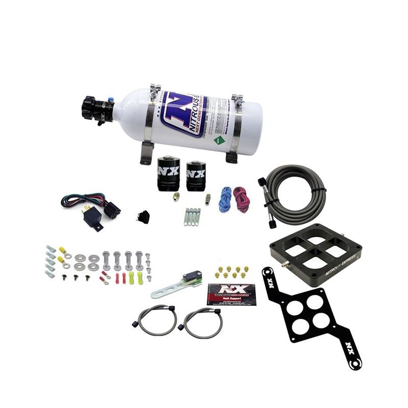 Nitrous Express Dominator Single Entry Billet Crossbar RNC Nitrous Kit (250-750HP) w/5lb Bottle (63870-05)