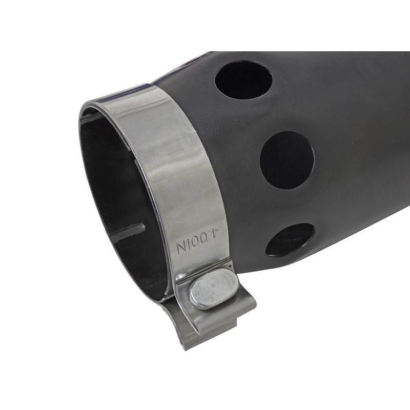 aFe MACH Force-Xp 409 Stainless Steel Clamp-on Exhaust Tip Black Right Side Exit (49T40501-B121)