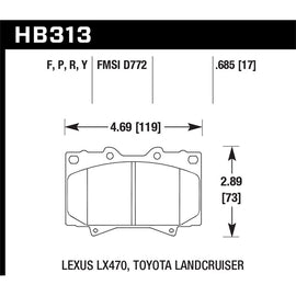 Hawk Performance Super Duty Brake Pads (HB313P.685)