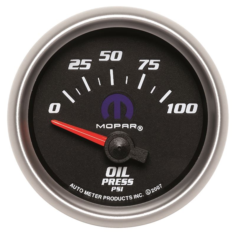 AutoMeter Mopar 52.4mm SSE 0-100 PSI Oil Pressure Gauge (880015)