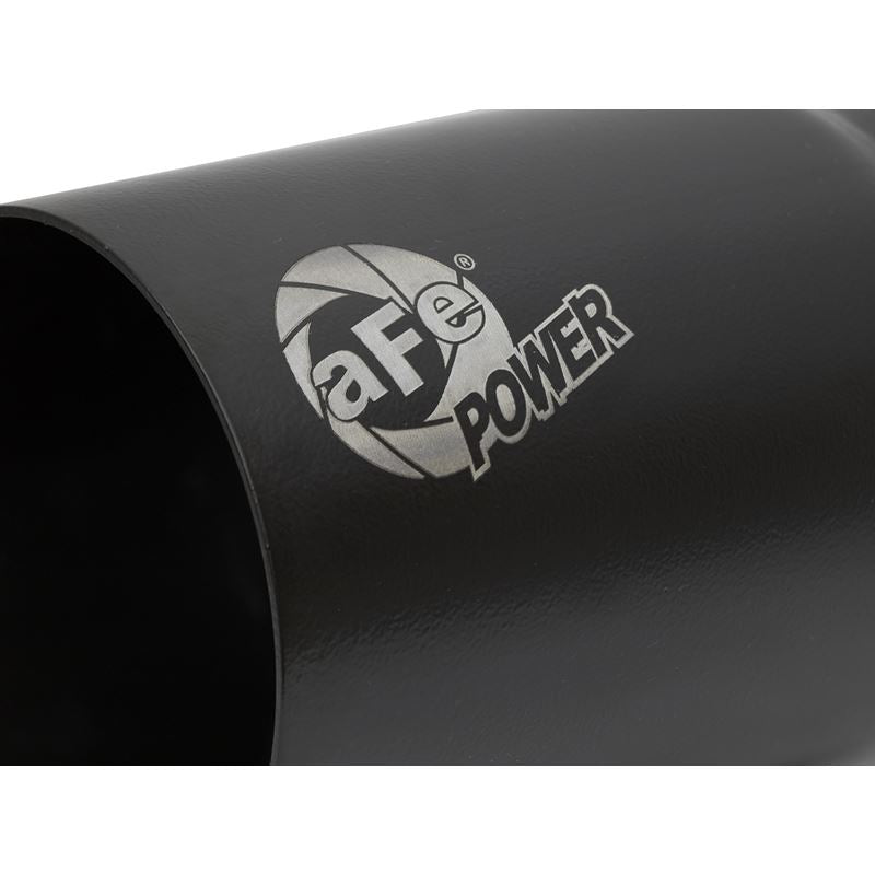 aFe MACH Force-Xp Stainless Steel Clamp-on Exhaust Tip Black Right Side Exit (49T35404-B07)