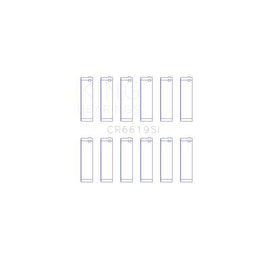 King Engine Bearings Connecting Rod Bearing Set for 1982-1983 Ford F-100 (CR6619SI1.0)