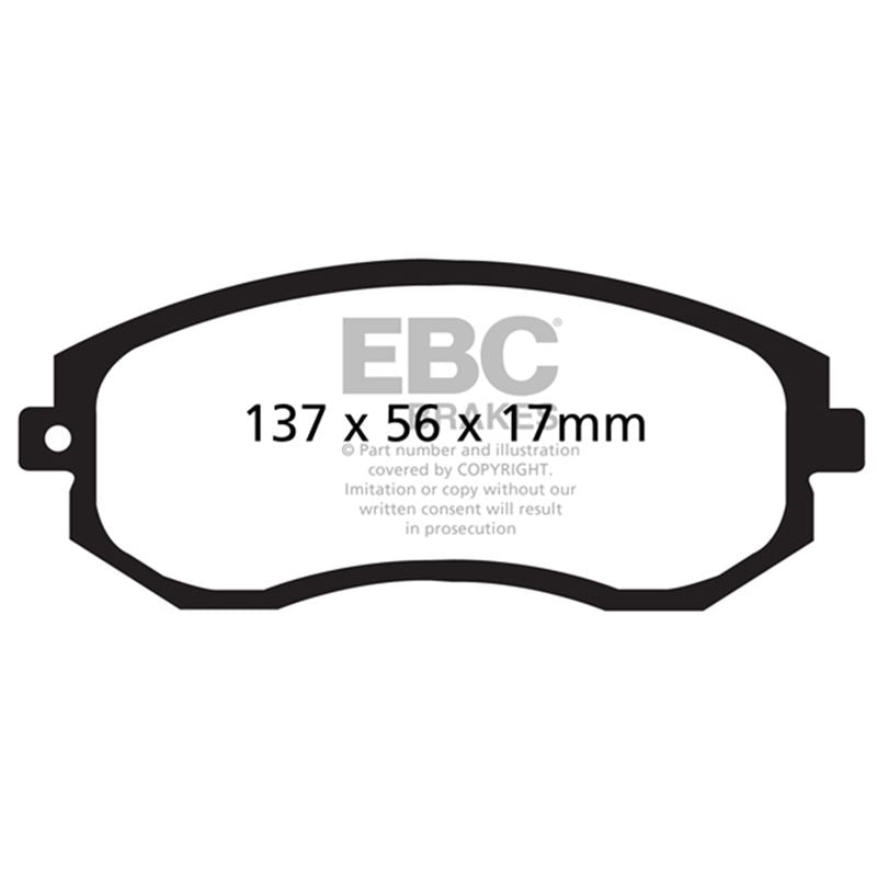 EBC Redstuff Ceramic Low Dust Brake Pads (DP31884C)