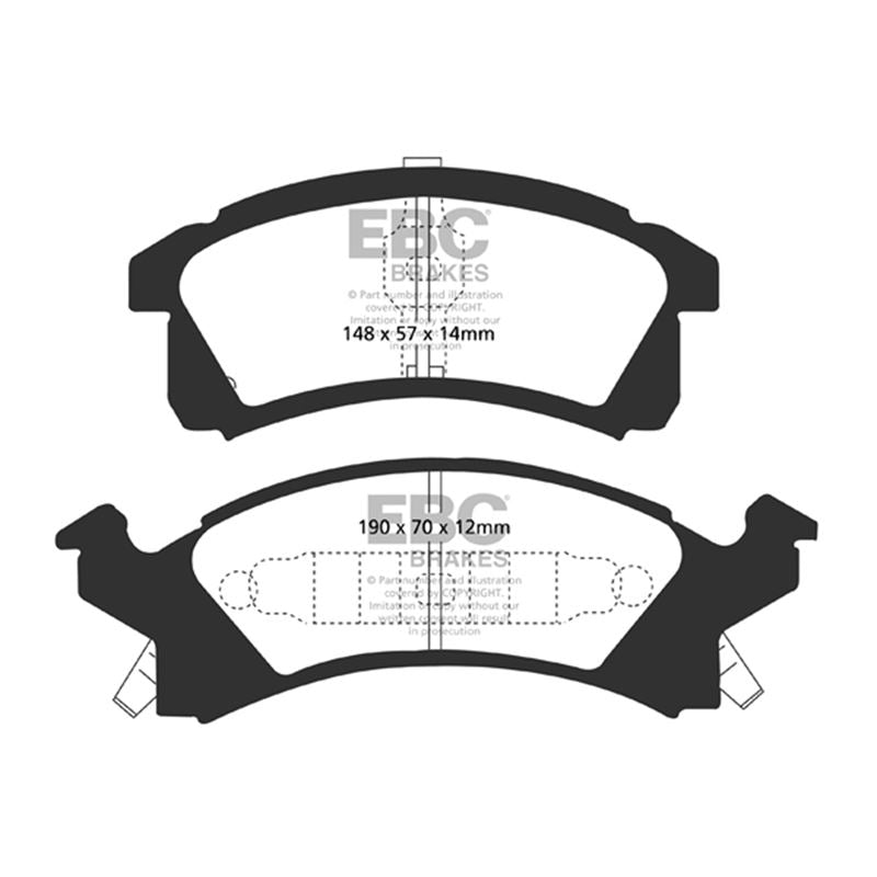 EBC Greenstuff 2000 Series Sport Brake Pads (DP21174)