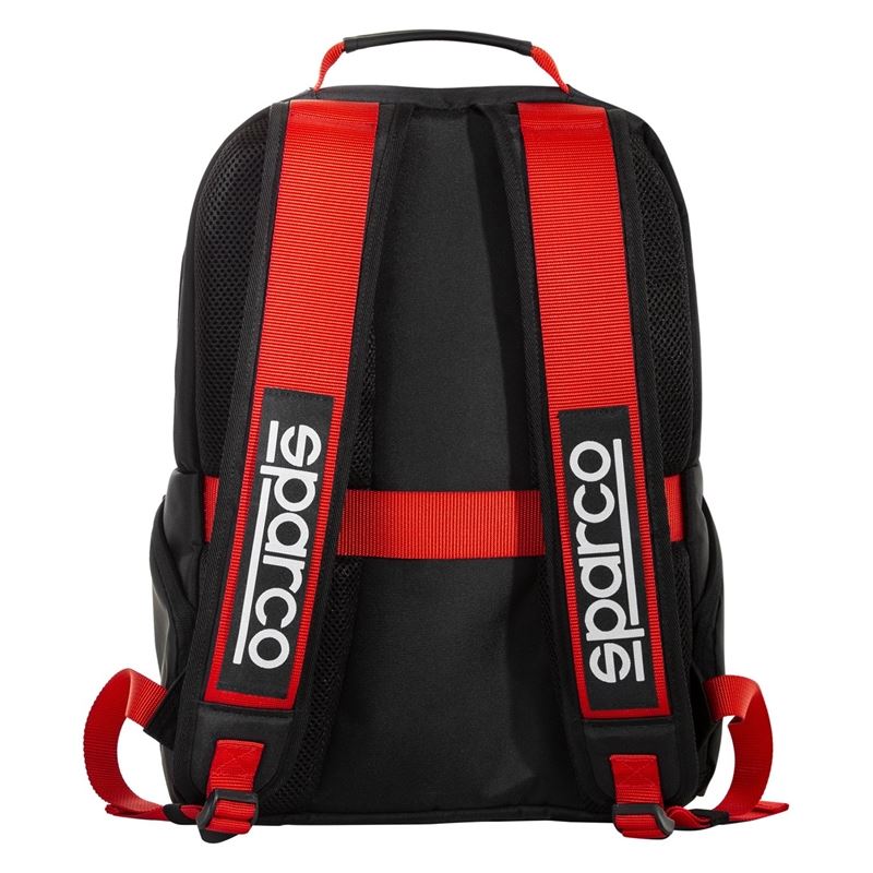 Sparco Stage Series Backpack, Black/Red (016440NRRS)