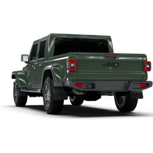 Load image into Gallery viewer, Rally Armor Black Mud Flap/Army Green Logo for 19-23 Jeep JT Gladiator Mojave/Rubicon (MF104-BLK-AGN)