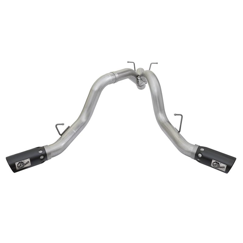 aFe ATLAS 4 IN Aluminized Steel DPF-Back Exhaust System w/ Black Tip (49-04086-B)