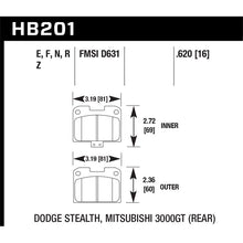 Load image into Gallery viewer, Hawk Performance Street Brake Pads for 1995-1996 Dodge Stealth (HB201R.620)