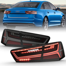 Load image into Gallery viewer, ANZO USA Tail Light Assembly, LED, Smoke Lens, Black Housing, Pair, 4 PCS, w/Sequential Signal, (321351)