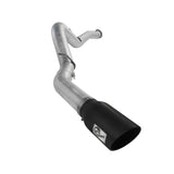 aFe ATLAS 5 IN Aluminized Steel DPF-Back Exhaust System w/Black Tip (49-04040-B)