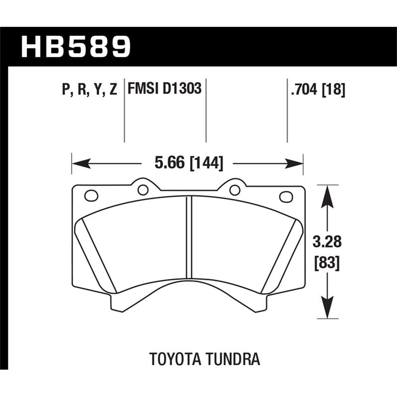 Hawk Performance Super Duty Brake Pads (HB589P.704)