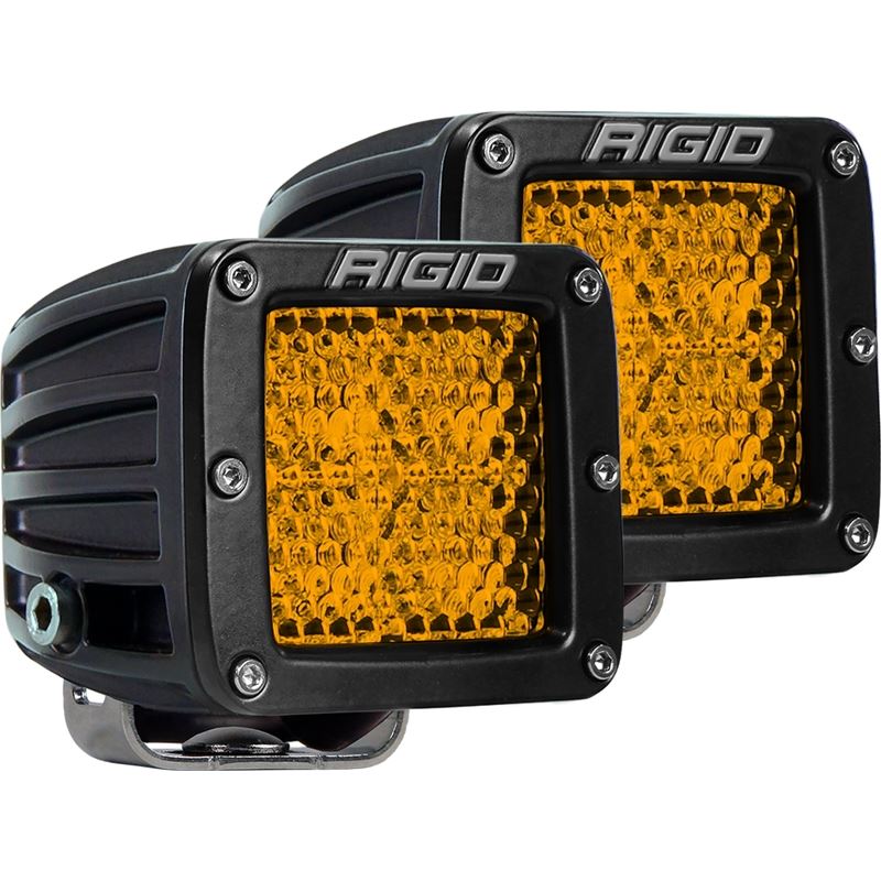 Rigid Industries D-Series - Diffused Rear Facing High/Low - Amber - Pair (90151)