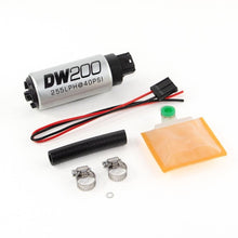 Load image into Gallery viewer, Deatschwerks DW200 series, 255lph in-tank fuel pump w/ Universal Install Kit. Fits Most. (9-201-1000)