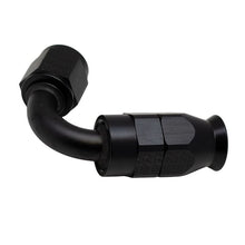 Load image into Gallery viewer, DeatschWerks 6 AN Female Flare Swivel 120-Degree Hose End PTFE - Anodized Matte Black(6-02-0872-B)