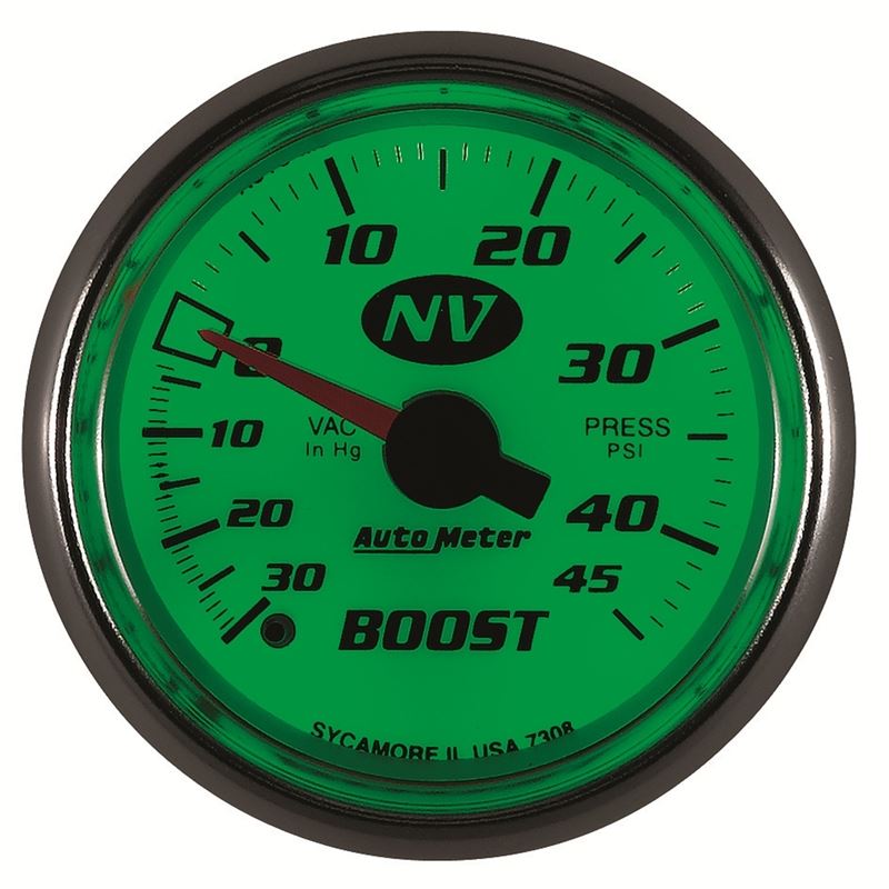 AutoMeter 52mm Mechanical 30 In Hg-Vac/45 PSI Vacuum / Boost Gauge (7308)