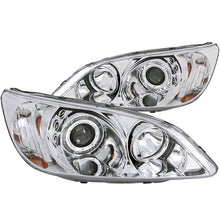 Load image into Gallery viewer, ANZO USA 2004-2005 Honda Civic Projector Headlights w/ Halo Chrome (121060)