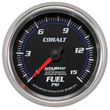 AutoMeter Cobalt 2-5/8in Mechanical Fuel Pressure Gauge 0-15 PSI (7911)