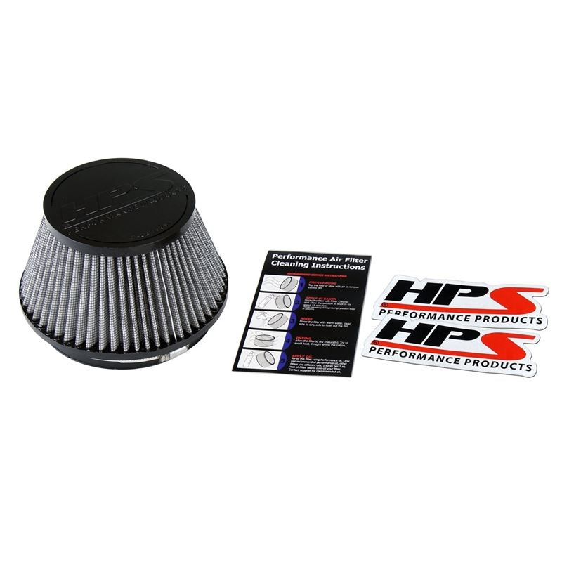 HPS High Flow Performance Air Filter,6" Flange ID,5" Length,Washable,Reuseable (HPS-4302)