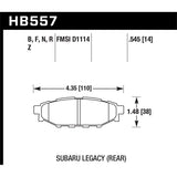 Hawk Performance Performance Ceramic Brake Pads (HB557Z.545)