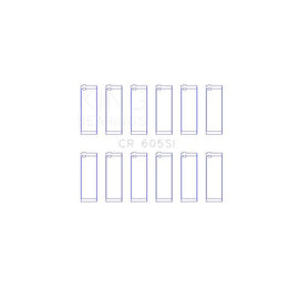 King Engine Bearings Connecting Rod Bearing Set for 1994-1999 Buick Century (CR 605SI)