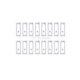 King Engine Bearings Connecting Rod Bearing Set for 1968-1996 Ford Bronco (CR 804HPN 010)