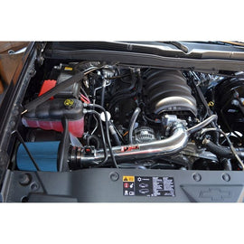 Injen 14 Chevy Silverado/GMC Sierra P/U 5.3L Wrinkle Black Short Ram Intake w/ MR Tech and Heat Shie (PF7064WB)