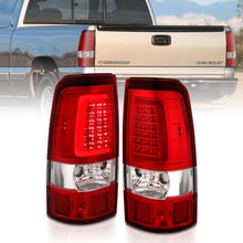 Load image into Gallery viewer, ANZO USA Tail Light Assembly, LED, Red/Clear Lens, Chrome, Pair, (311332)