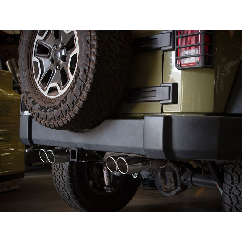 aFe Rebel Series 2-1/2 IN 409 Stainless Steel Axle-Back Exhaust System Polished (49-48086-P)