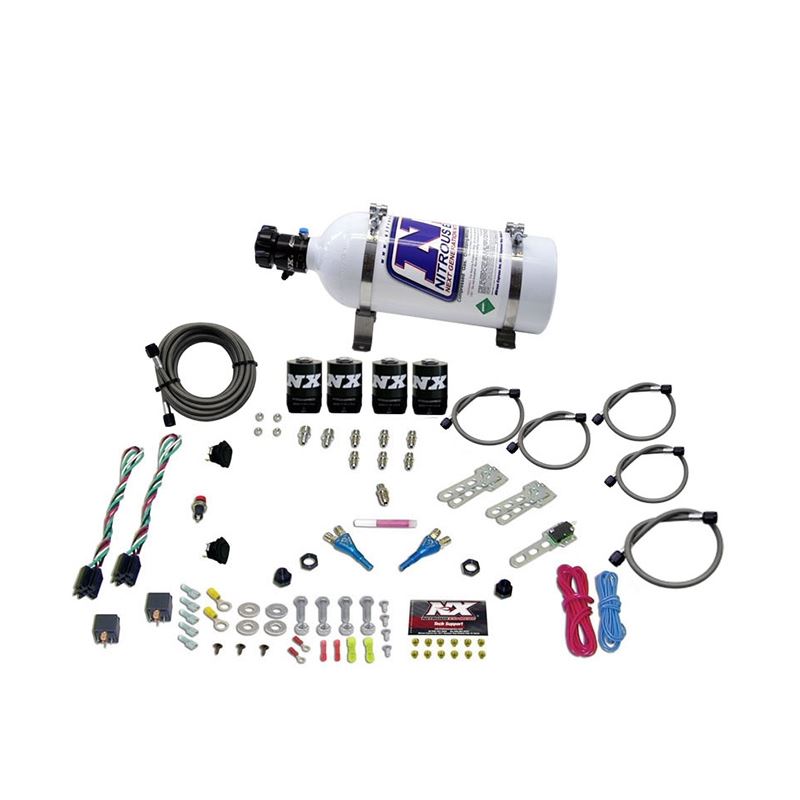 Nitrous Express Ford EFI Dual Stage Nitrous Kit (50-150HP x 2) w/5lb Bottle (20124-05)