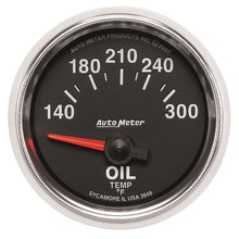 Load image into Gallery viewer, AutoMeter GS 52mm 140-300 Deg F Short Sweep Electronic Oil Temperature Gauge (3848)