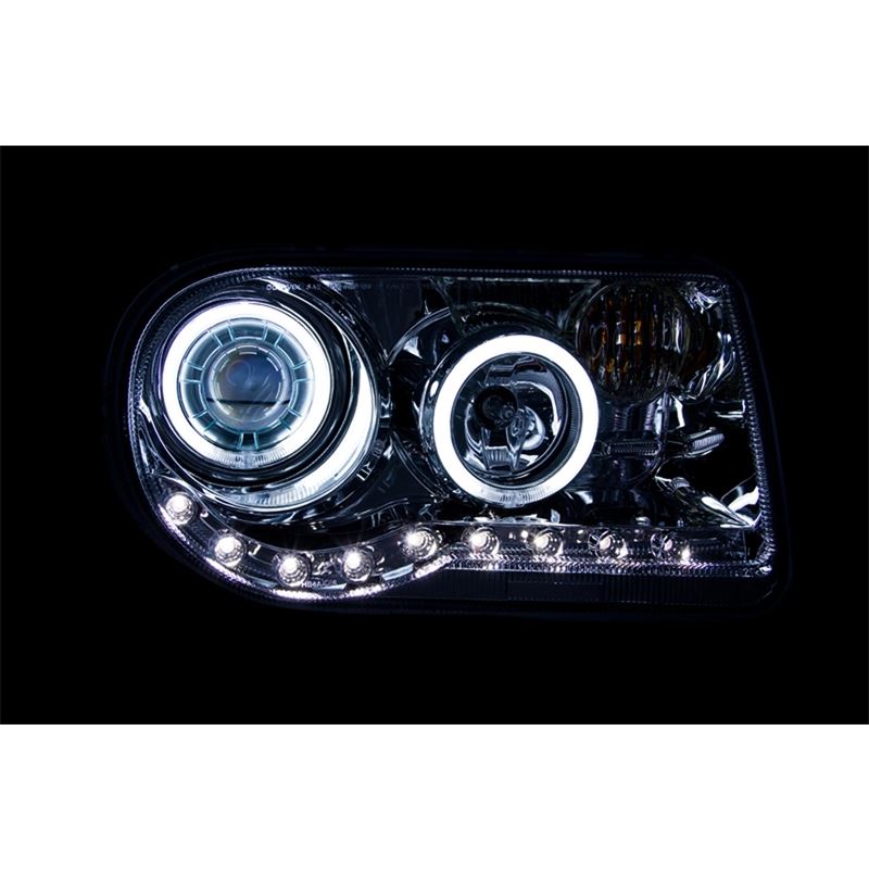 ANZO USA 2005-2010 Chrysler 300C Projector Headlights w/ Halo Chrome (CCFL) G2 (121250)