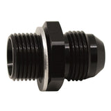 DeatschWerks 8AN Male Flare to M18 X 1.5 Male Metric Adapter (Incl Washer) - Anodized Matte Black(6-02-0620-B)