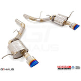 GTHAUS American GTS - Roar Super Racing series Exhaust; 2x130mm (Round Split); Titanium (DD0312534)