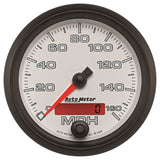 AutoMeter Pro-Cycle Gauge Speedometer 3 3/8in 160Mph Elec. Programmable White (19589)