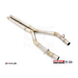 GTHAUS American Roar Section 2 (Catback X-Pipe) resonator delete Section; Titanium (CH0103002)