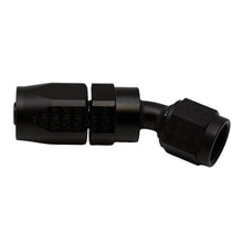 Load image into Gallery viewer, DeatschWerks 6 AN Female Flare Swivel 30-Degree Hose End CPE - Anodized Matte Black(6-02-0818-B)