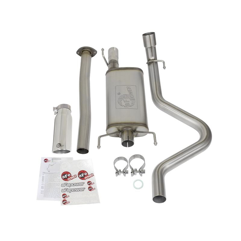 aFe MACH Force-Xp 2-1/2in 409 Stainless Steel Cat-Back Exhaust System w/Polished Tip (49-46031-P)