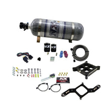 Load image into Gallery viewer, Nitrous Express 4150 Single Entry Crossbar Nitrous Plate Kit RNC (250-750HP) w/Composite Bottle (63840-12)