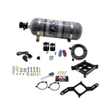 Nitrous Express 4150 Single Entry Crossbar Nitrous Plate Kit RNC (250-750HP) w/Composite Bottle (63840-12)