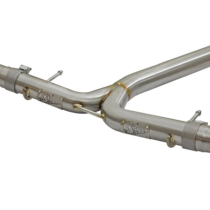 Takeda 2-1/4 to 2-1/2in 304 Stainless Steel Cat-Back Exhaust w/Polished Tips (49-36615-P)