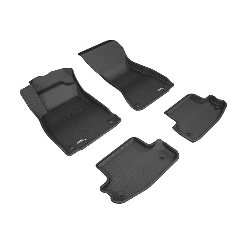 3D Maxpider KAGU Floor Mat, BLACK, 1ST ROW/2ND ROW (L1AD04901509)