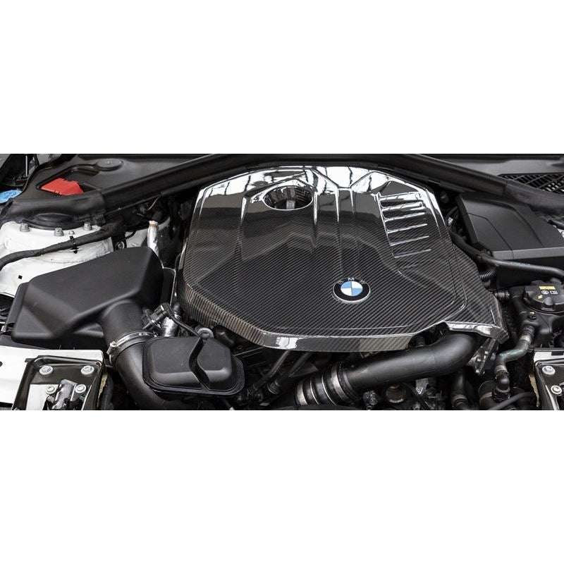 Eventuri BMW F20 M140i, F22 M240i, F30 M340i B58 Black Carbon Engine Cover (EVE-B58F-CF-ENG)