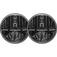 Load image into Gallery viewer, Rigid Industries 7in Round Headlights w/ Heated Lens H13 to H4 Adaptors - Set of 2 (55005)