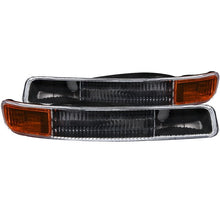 Load image into Gallery viewer, ANZO USA 1999-2006 Gmc Sierra 1500 Euro Parking Lights Black w/ Amber Reflector (511005)